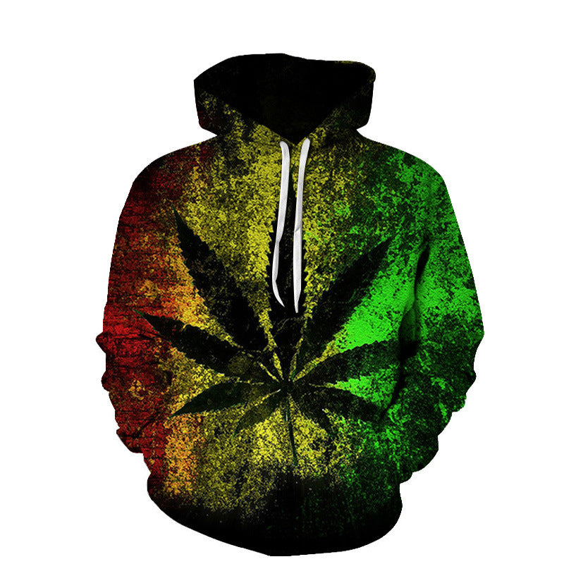 Beach Maple Leaf Couples Sport Sweaters Men And Women Casual Hoodies 25