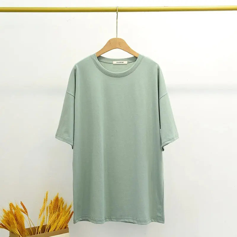 Modal Thin Ladies Loose Solid Color Casual Top - FARAH STORE