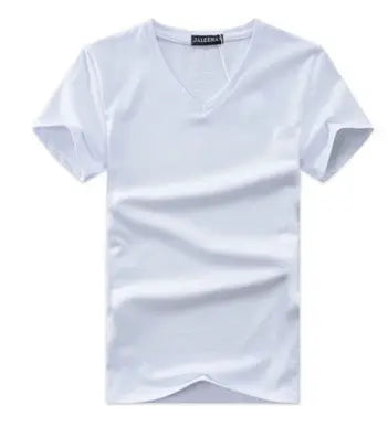 Men V Neck Cotton Short Sleeve T-Shirts - FARAH STORE