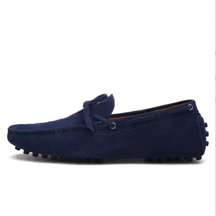 Suede Shoes Men Size 38-46 Luxury Men Loafers Soft Moccasins Man High Quality Shoes Casual Genuine Leather Driving Flats Penny