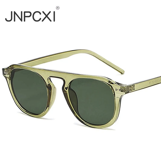 JNPCXI Retro Square Rivets Sunglasses Men Fashion Luxury Shades Trending Women Sun Glasses UV400 Eyewear