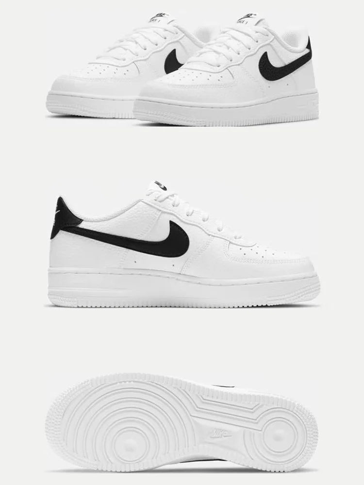 Air Force 1 Nike Low "Panda" black and white casual retro versatile men and women sports shoes, anti slip low top board shoes