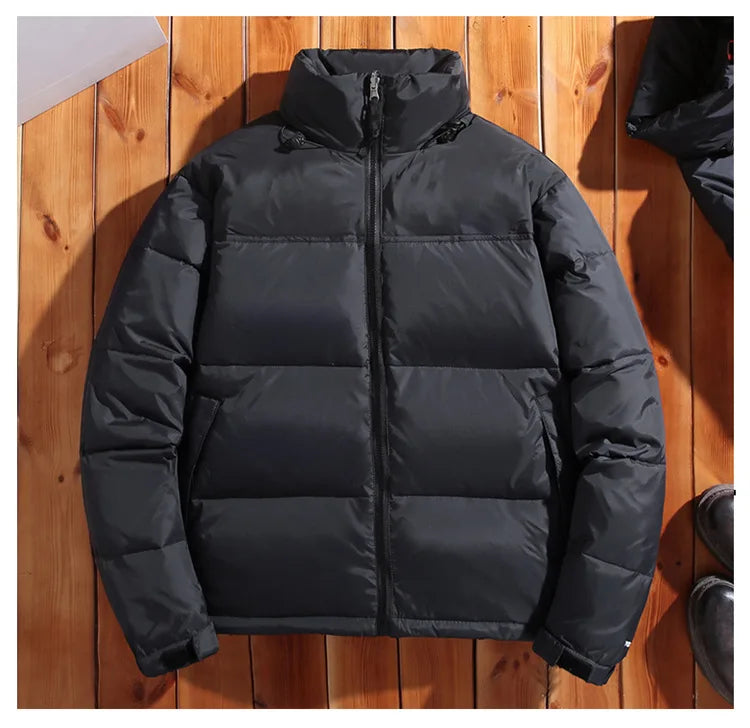 Winter America Brand Parkas Mixed Colors Couple Cotton Coats Casual Stand Collar Warm Down Puffer Jackets Men Top Brand Coat