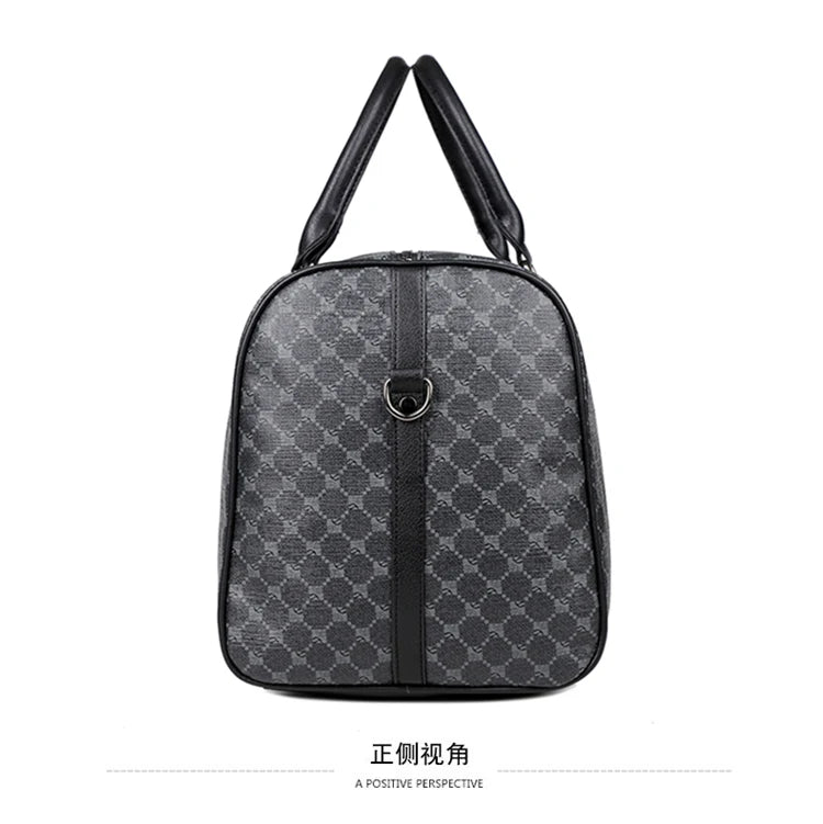 Designer luxury bag Large capacity checkered leather men's handbag travel bag bolsos de mujer large size luggage mochilas mujer