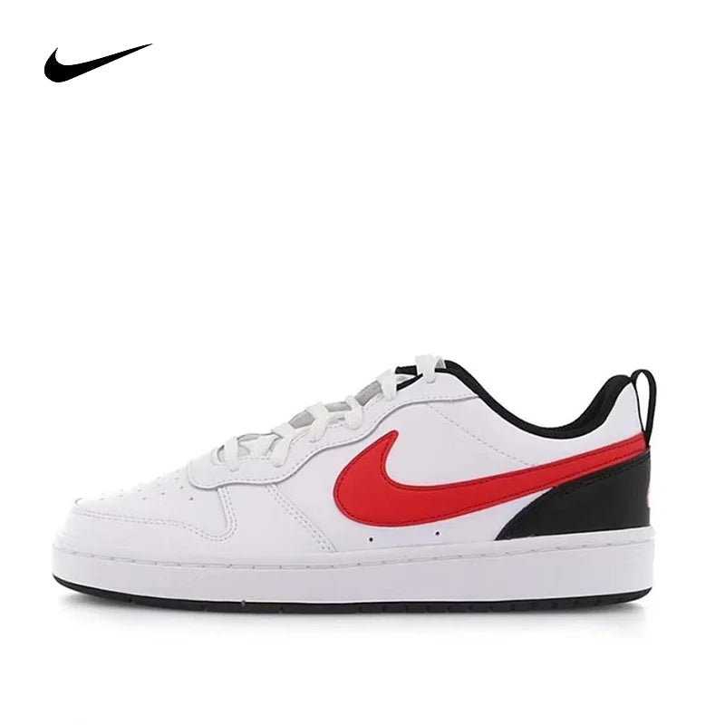 Nike Court Borough Low2 Youth Nike Shoes Fashion and Casual Trendy Women Shoes Anti slip and Durable Children Board Shoes