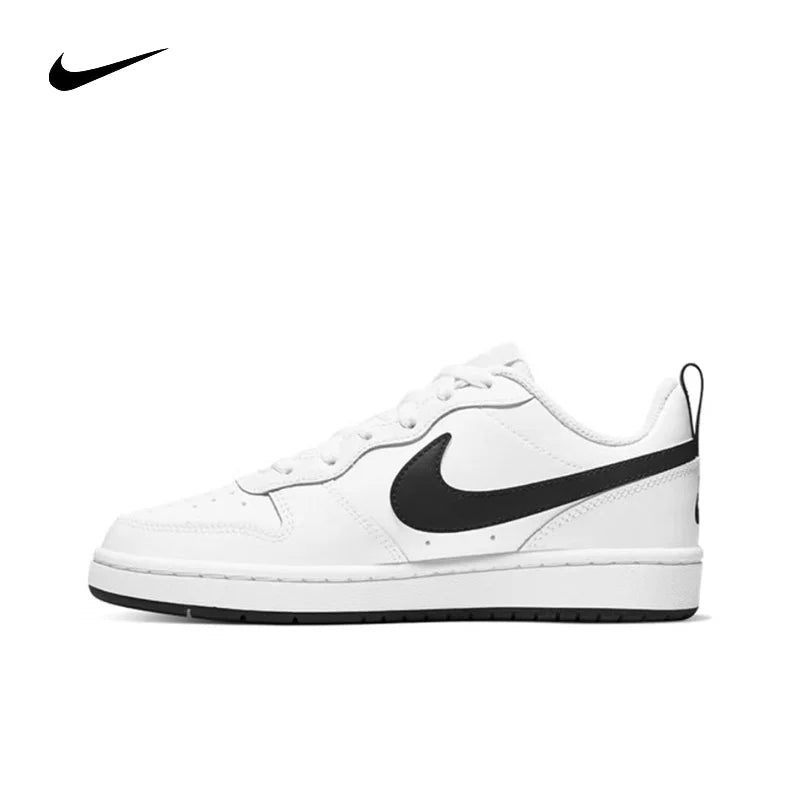 Nike Court Borough Low2 Youth Nike Shoes Fashion and Casual Trendy Women Shoes Anti slip and Durable Children Board Shoes