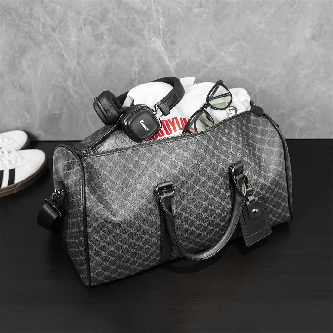 Fashion Tote Travel Bag Men/Women Fitness Handbag Leather Male Shoulder Bags Business Large Travel Tote Luggage Bag