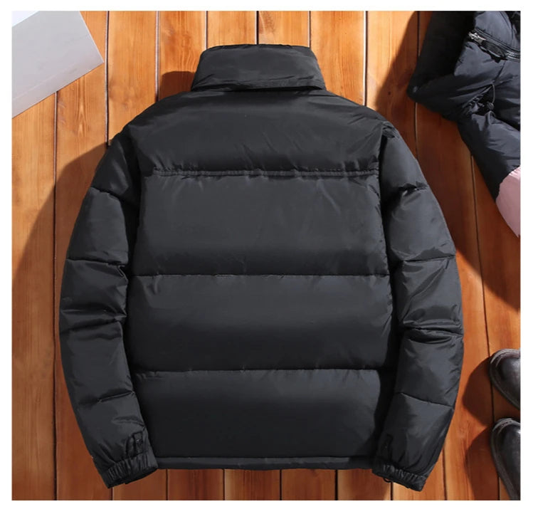 Winter America Brand Parkas Mixed Colors Couple Cotton Coats Casual Stand Collar Warm Down Puffer Jackets Men Top Brand Coat