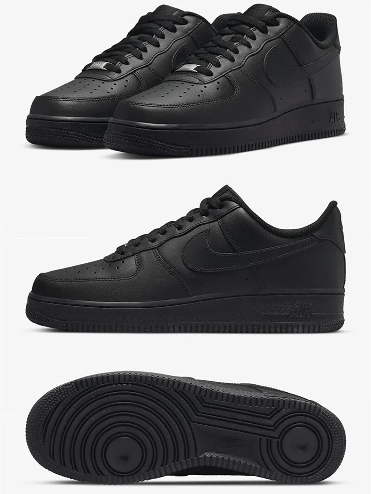 Air Force 1 Nike Low "Panda" black and white casual retro versatile men and women sports shoes, anti slip low top board shoes