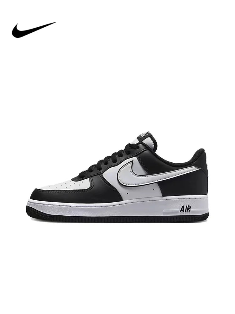 Air Force 1 Nike Low "Panda" black and white casual retro versatile men and women sports shoes, anti slip low top board shoes