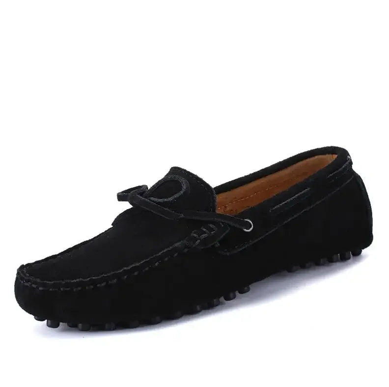 Suede Shoes Men Size 38-46 Luxury Men Loafers Soft Moccasins Man High Quality Shoes Casual Genuine Leather Driving Flats Penny