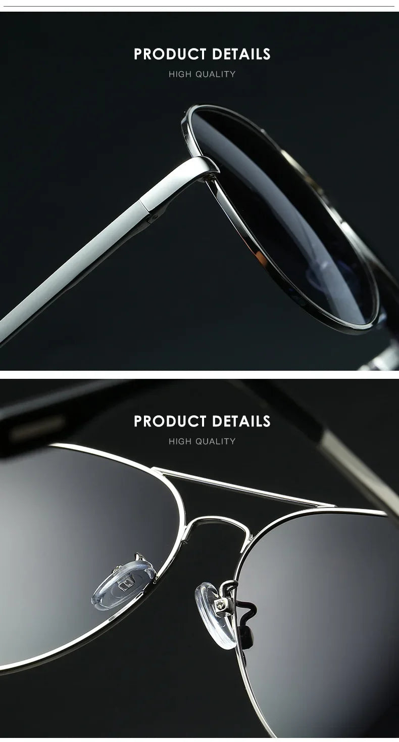 Top Quality Aviation Sunglasses Men Polarized Driving Glasses Women Fashion Pilot Goggles Anti-Glare Lentes De Sol Hombre Lentes