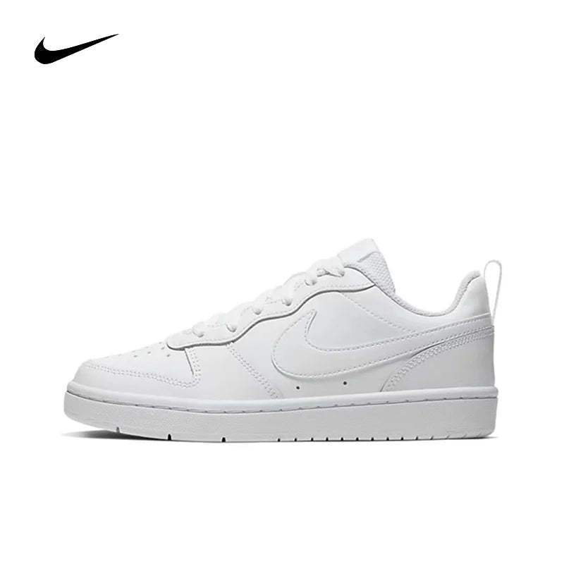 Nike Court Borough Low2 Youth Nike Shoes Fashion and Casual Trendy Women Shoes Anti slip and Durable Children Board Shoes