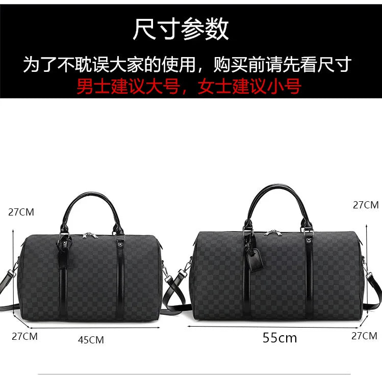 New Classic Men's and Women's Same Handbag Fashionable Casual All-matching Luggage Bags Large Capacity Diagonal Bags