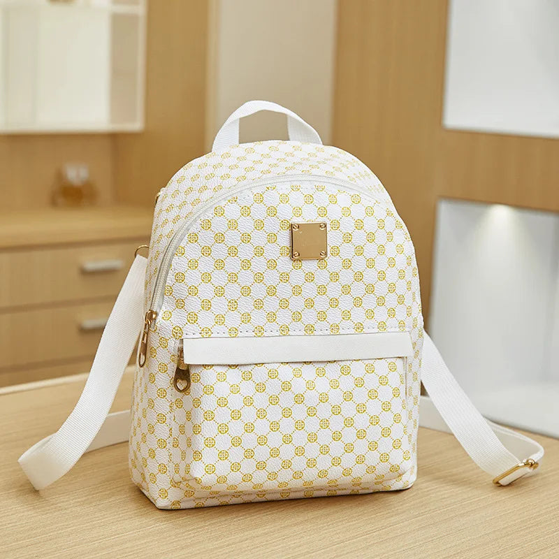 Women's New Ladies Bags Fashion Old Flower Print Backpack Casual Book Bag Bags for Women  Backpack  Backpack Women