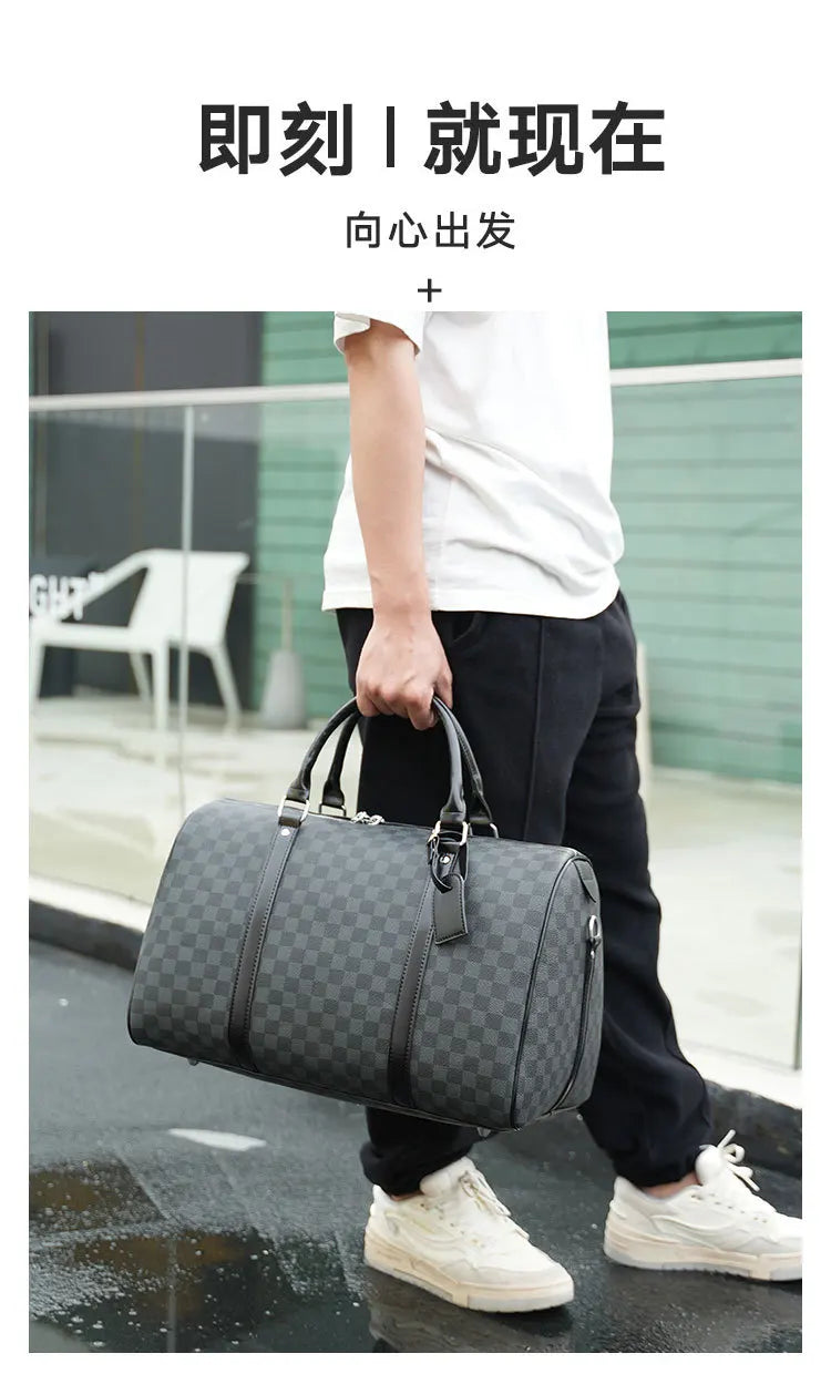 New Classic Men's and Women's Same Handbag Fashionable Casual All-matching Luggage Bags Large Capacity Diagonal Bags