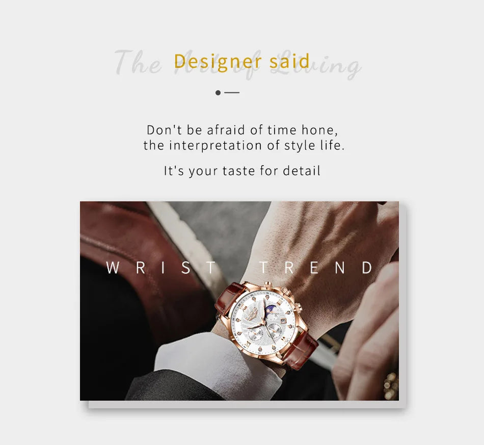 2024 Watches Luxury Men LIGE Brand Fashion Quartz Watches Business Casual Clock Leather Waterproof Mens Wristwatch Reloj Hombre