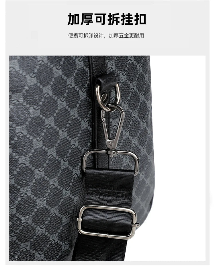 Designer luxury bag Large capacity checkered leather men's handbag travel bag bolsos de mujer large size luggage mochilas mujer