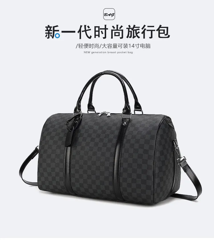 New Classic Men's and Women's Same Handbag Fashionable Casual All-matching Luggage Bags Large Capacity Diagonal Bags