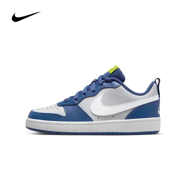 Nike Court Borough Low2 Youth Nike Shoes Fashion and Casual Trendy Women Shoes Anti slip and Durable Children Board Shoes